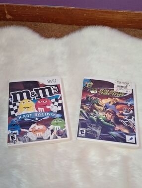M&M'S Kart Racing Wii Game And Galactic Racing Wii Game